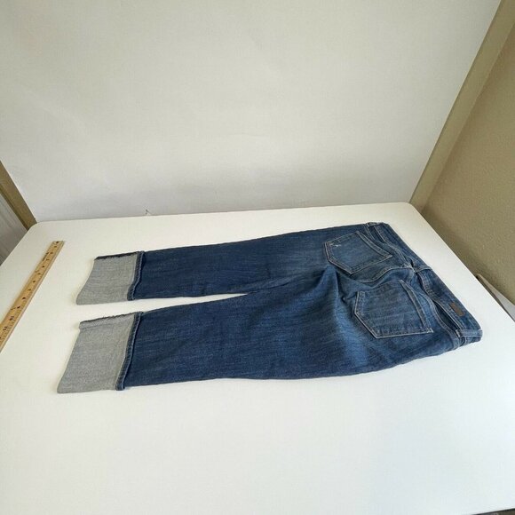 Kut From The Kloth Womens Capri Cropped Distressed Jeans Blue Size 6 Mid Rise - Picture 3 of 10